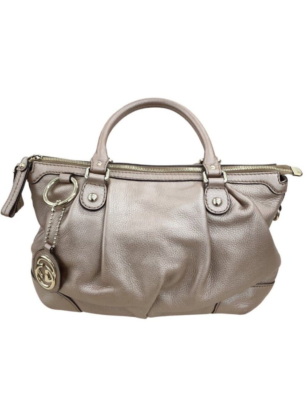 Gucci Diamante Sookie Handbag Champagne Gold